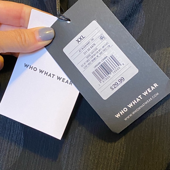 WHO WHAT WEAR BLOUSE - NWT XXL - Picture 3 of 5